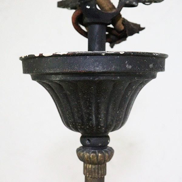 希少 二灯照明 明治時代 上品 和電笠 洋館風 アンティークランプ（鳳凰