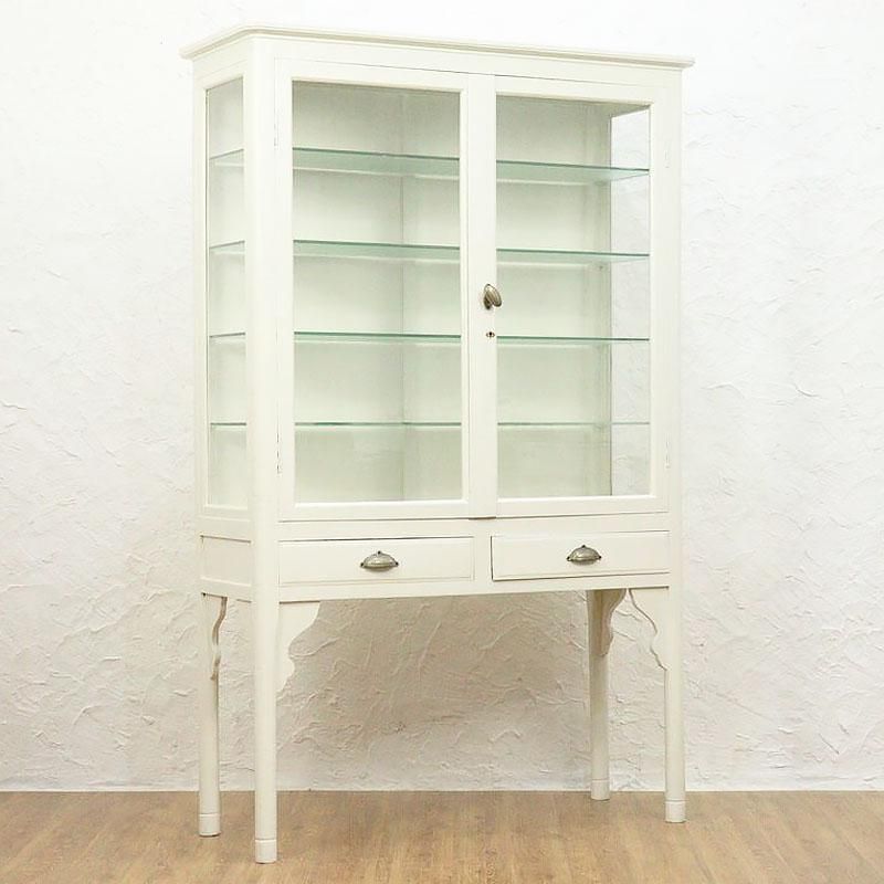 キャビネット 白ドクターキャビネット 日本製 大正昭和初期