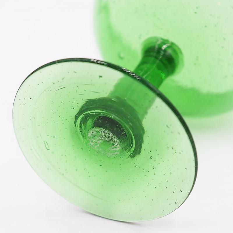 氷コップ レトロガラス 和ガラス 昭和初期 グリーン