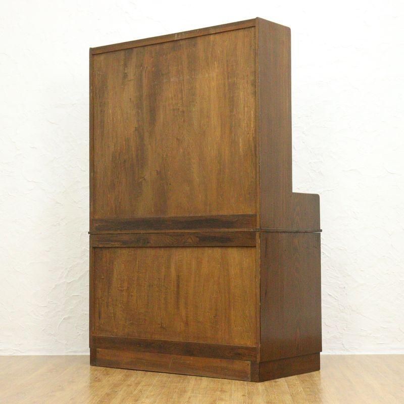 収納キャビネット チェスト付き レトロ 昭和中期 コンパクト