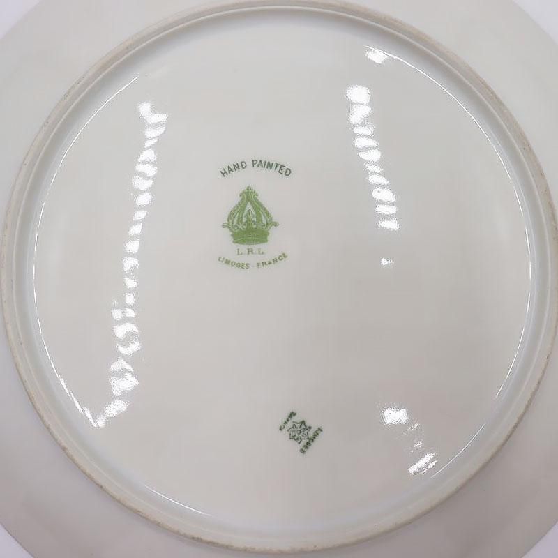 アンティーク リモージュ 花柄 三つ仕切り皿 アンティーク リモージュ