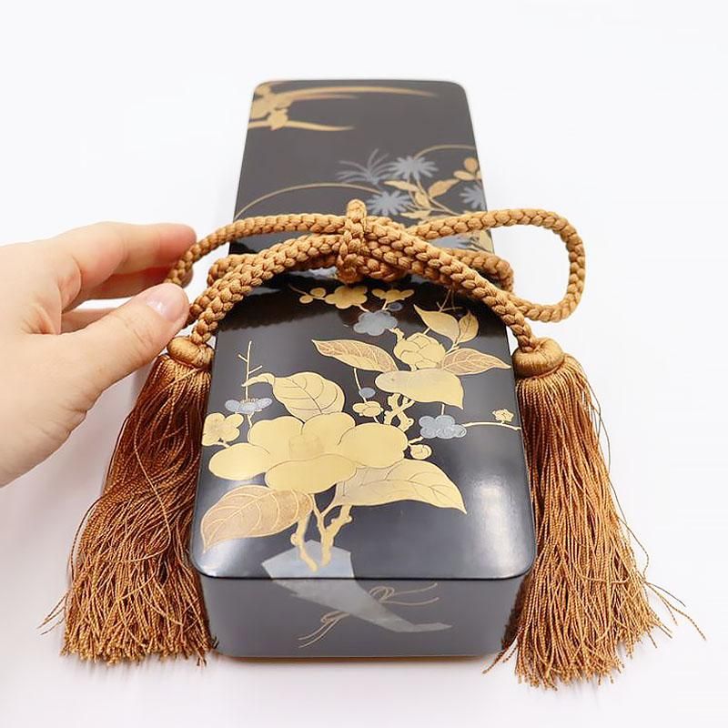 上品 漆塗り 蒔絵小箱 文箱 四季の花 金彩 内梨地 内砂子 骨董 日本の