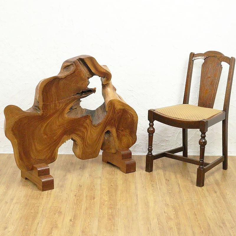 衝立 ケヤキ 和風 昭和中期 108cm幅 アンティーク