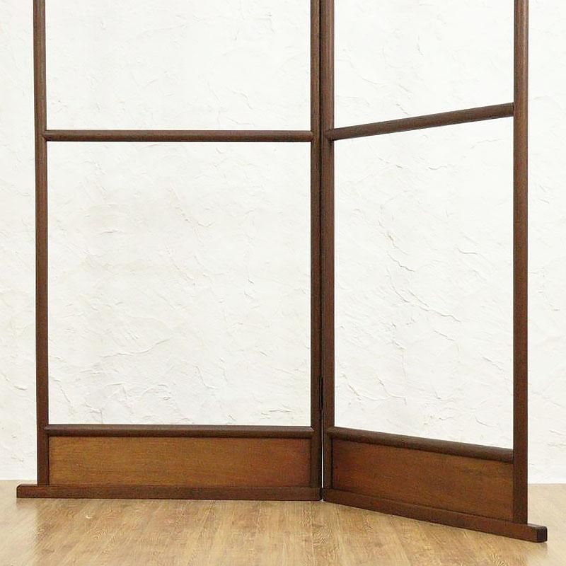 木地衣桁 二つ折り 和装用 日本製アンティーク