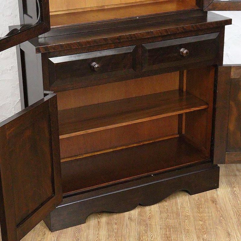 キャビネット 民芸食器棚 日本製 松本民芸 昭和中期 58型