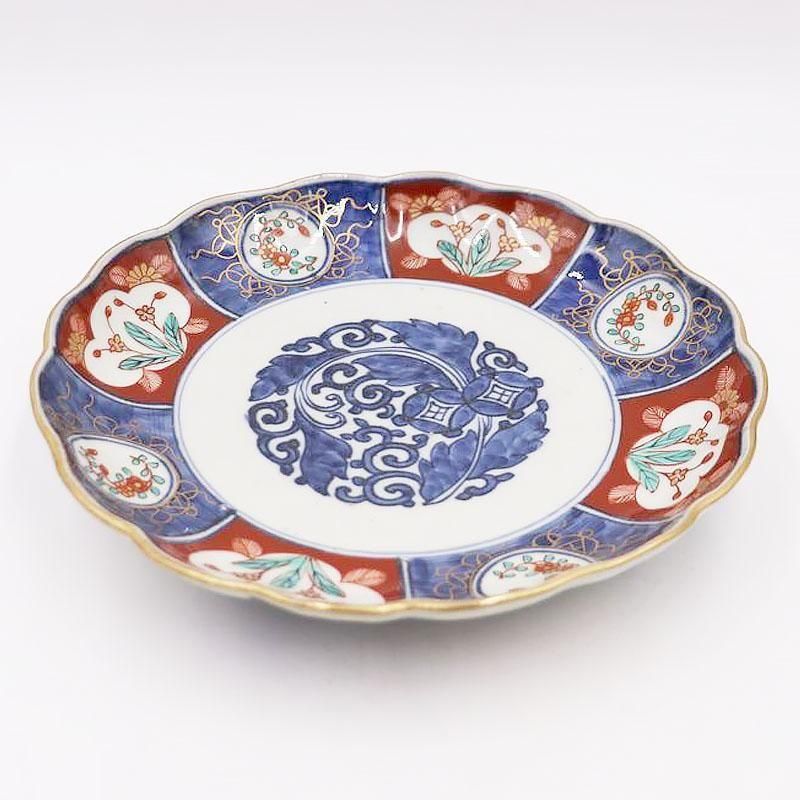 手描き 伊万里 色絵 中皿 パスタ皿 ワンプレート 七寸皿 和食器