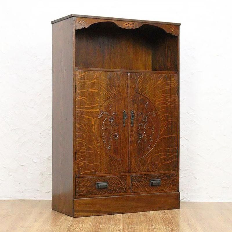 本棚・本箱｜木戸・ガラス戸付きなど昭和レトロなアンティーク収納棚