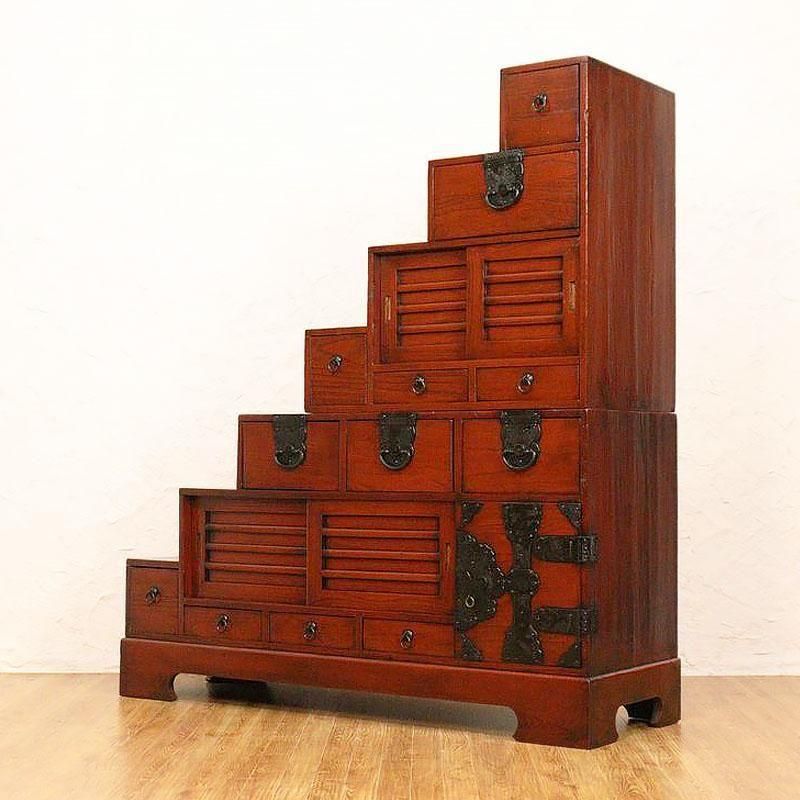 階段箪笥｜豊富な収納スペース、使い勝手抜群 120cm