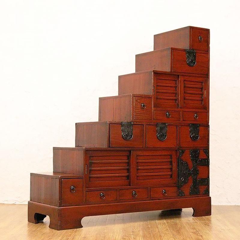 階段箪笥｜豊富な収納スペース、使い勝手抜群 120cm