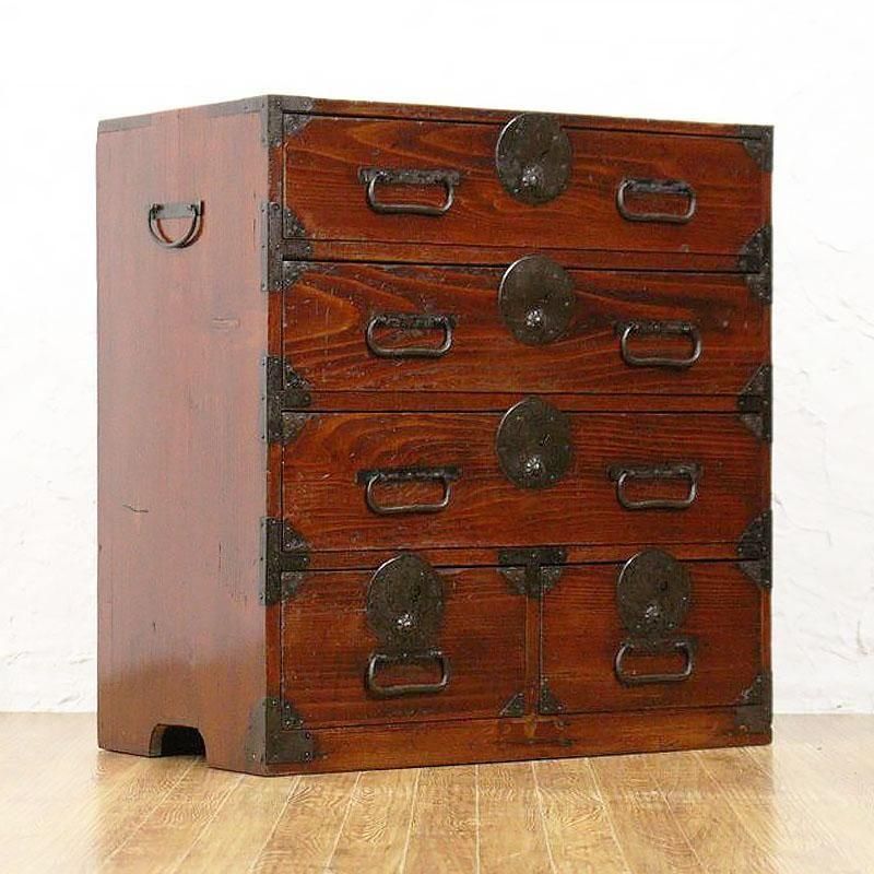 明治大正の総桐小箪笥｜小ぶりで重厚｜滑り良好、美しい木目