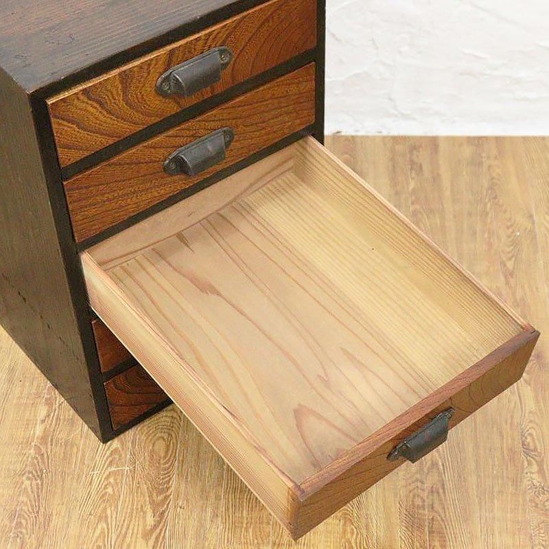 キャビネット 五段小引出し 昭和初期 日本製 アンティーク