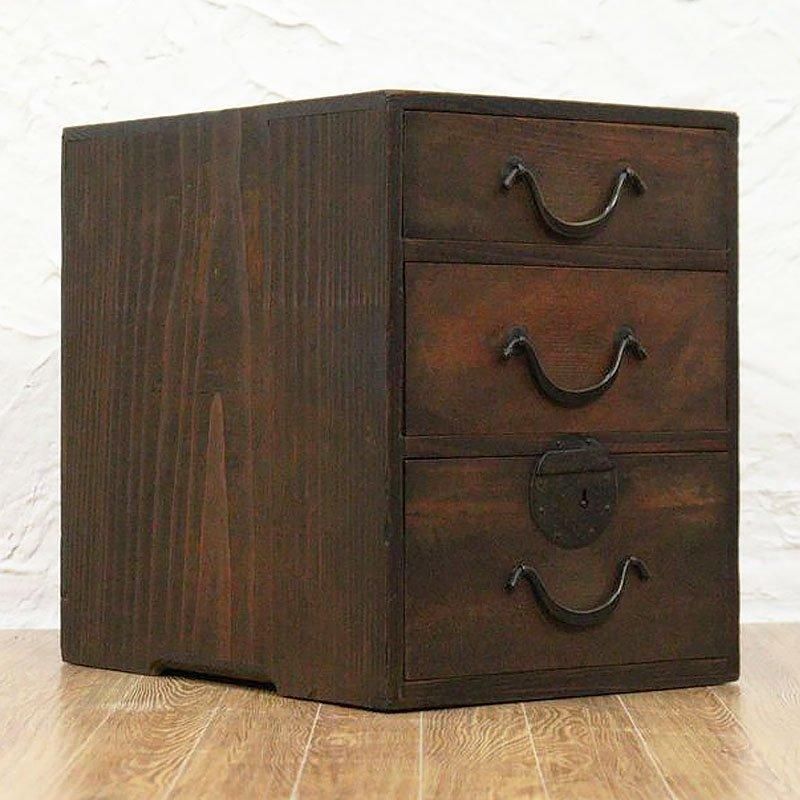 小引出し｜日本製の整理箪笥や硯箱など小型アンティーク収納家具を掲載