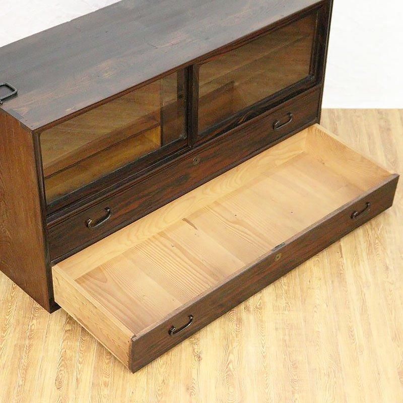 大正から昭和初期頃の四尺箪笥ローボード｜幅119cm高さ66.5cm｜上質な