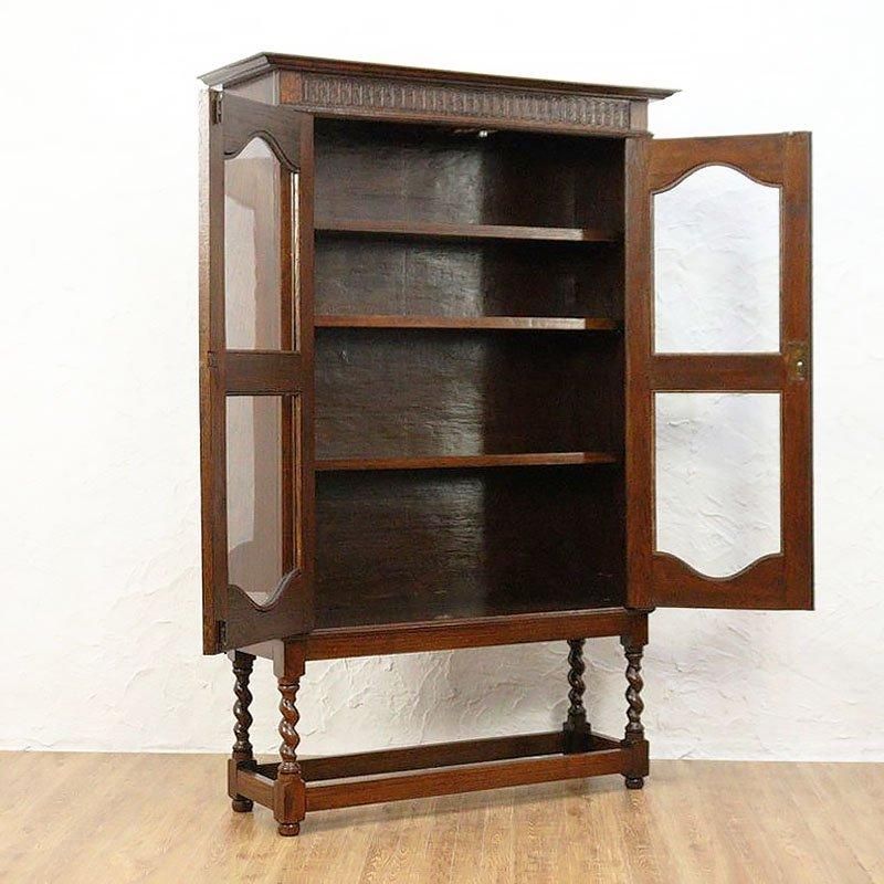 芋助様☆イギリス アンティーク コーナー シェルフ4段 オーク材