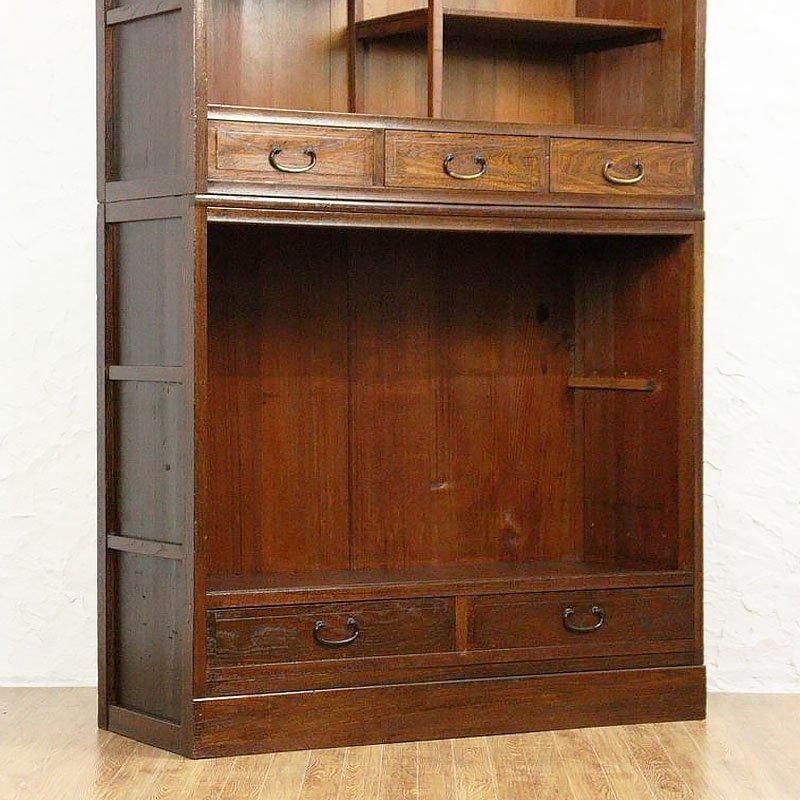 古道具ライク 水箪笥 カウンター 収納 ウォールナット ヴィンテージ