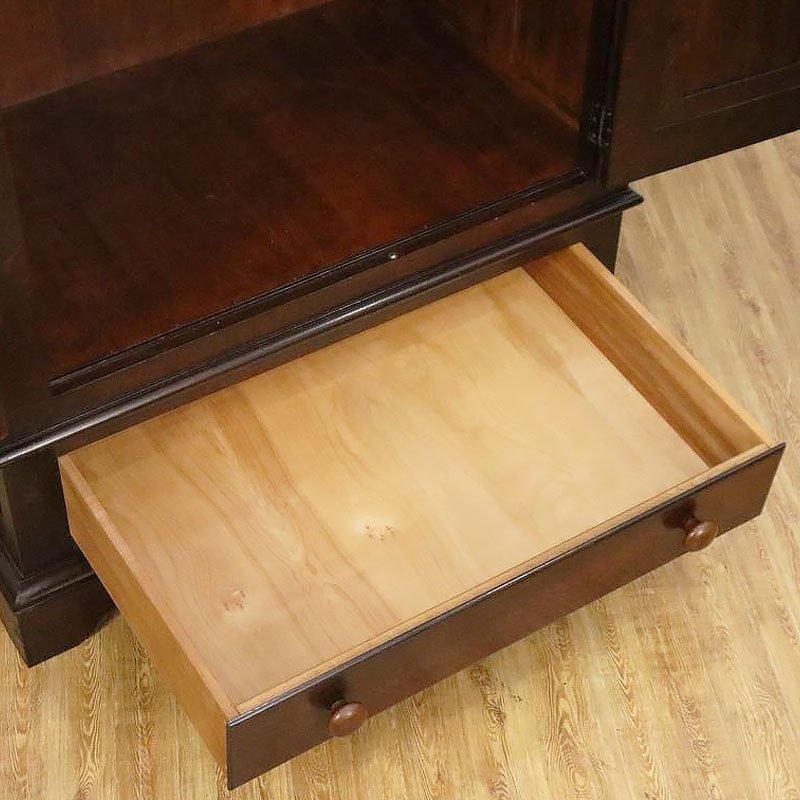 キャビネット 民芸キャビネット 大容量 ナラ材 昭和中期