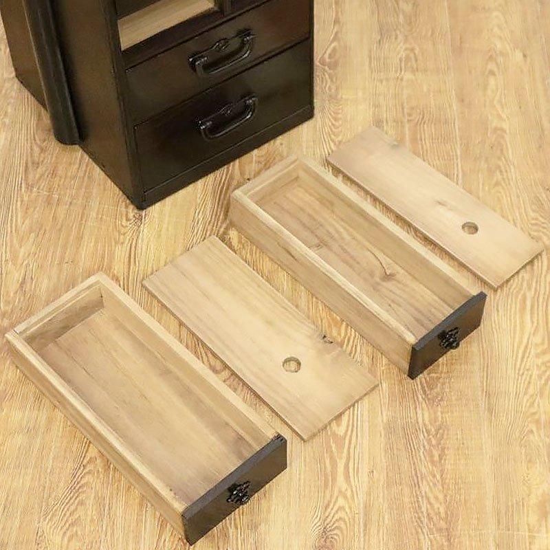 大正期 針山付きお針箱 木製裁縫箱 アンティーク収納