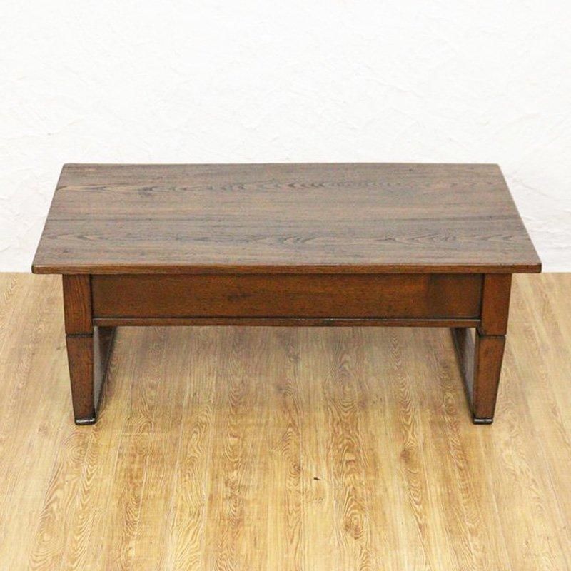 引出し付き 座机 文机 ローテーブル ヴィンテージ ナチュラル 和骨董