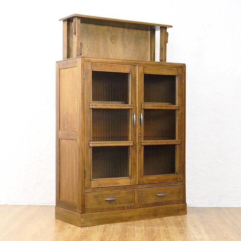 本棚・本箱｜木戸・ガラス戸付きなど昭和レトロなアンティーク収納棚