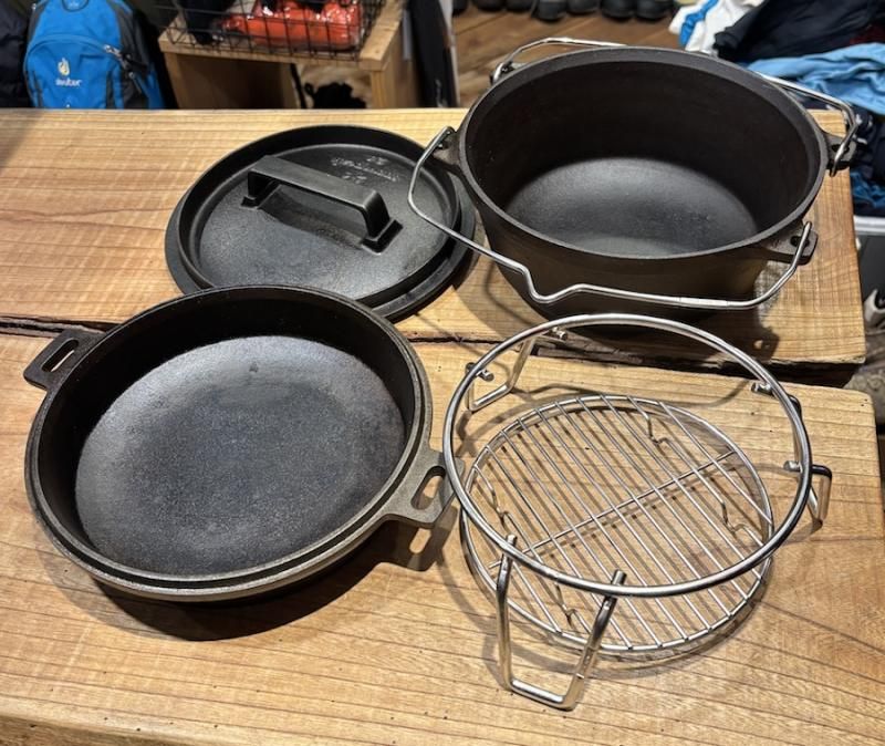 snow peak スノーピーク＞ 和鉄ダッチオーブン24 | 中古アウトドア用品