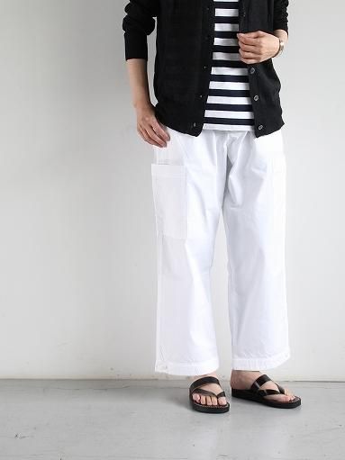 eleven 2nd カーゴパンツ (Fine Cotton Poplin Cargo Pants / White)