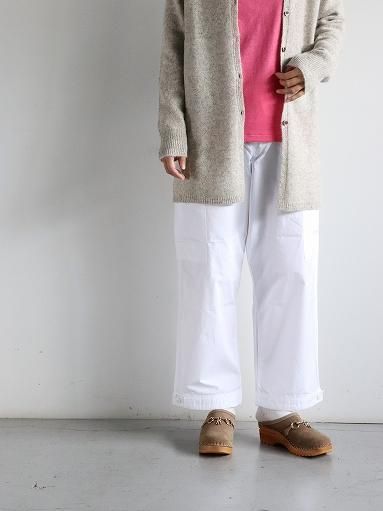 eleven 2nd カーゴパンツ (Fine Cotton Poplin Cargo Pants / White)