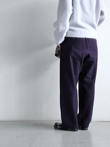 blurhms ROOTSTOCK Soft&Hard Sweat Pants / Dark Purple (bROOTS24F24F25)