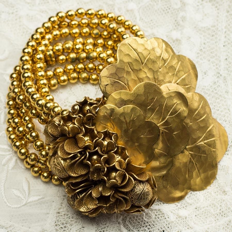 ビンテージ ミリアム ハスケル ロシアンゴールド ブレスレット 1930年