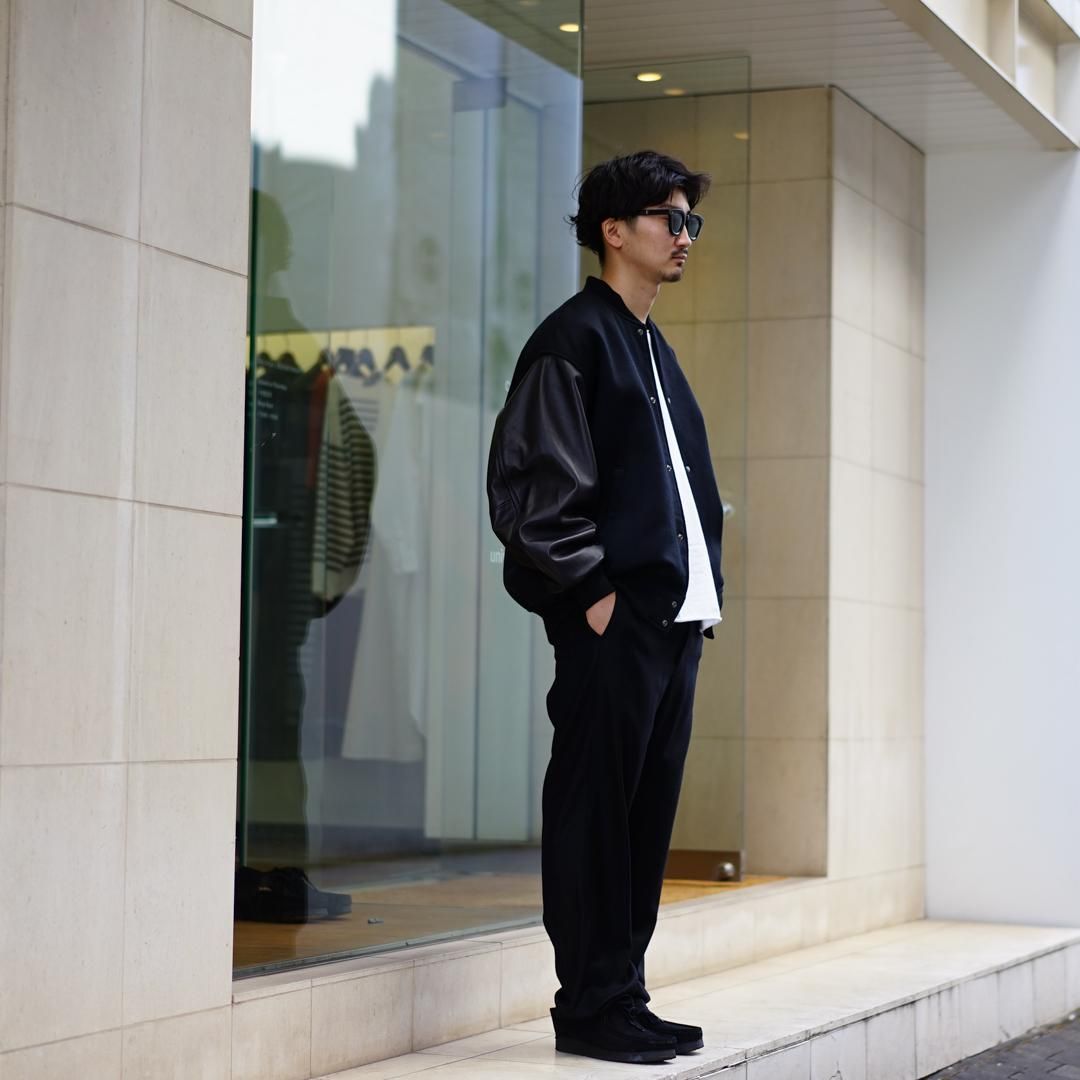 Graphpaper(グラフペーパー)Light Melton Stadium Jacket(GM233-30298B