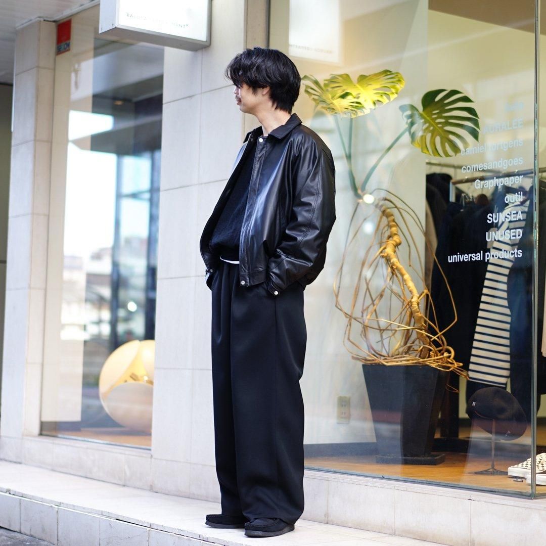 Graphpaper (グラフペーパー) Scale Off Wool Wide Chef Pants (GM251