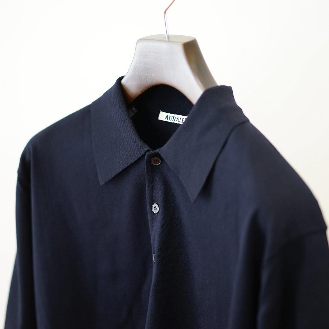 AURALEE (オーラリー)Super High Gauze Cotton Knit POLO(A24SP02PD