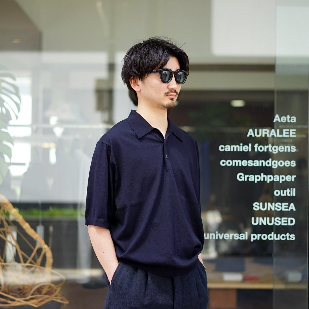AURALEE (オーラリー)Super High Gauze Cotton Knit POLO(A24SP02PD
