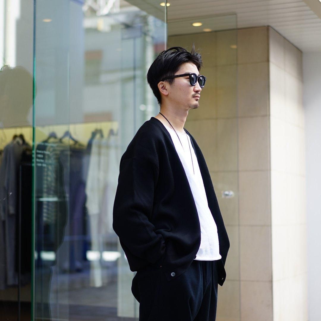 Graphpaper (グラフペーパー) High Density Cardigan (GU243-80093B)/Black