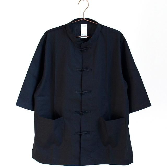 チャイナ風ノーカラービッグシャツ | メンズスカートなどモード系