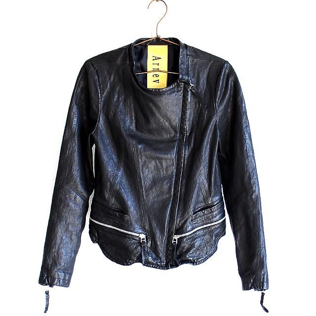 ノーカラーダブルライダースジャケット | メンズスカートなどモード系