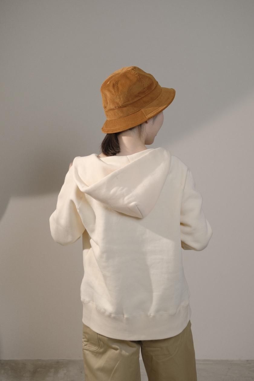 atelier naruse / コットン吊裏毛スウェットパーカー (アイボリー