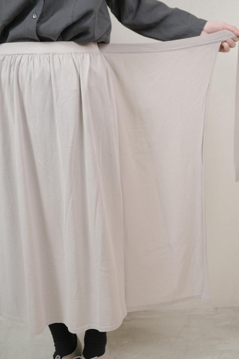 evam eva cotton wrap skirt | エヴァムエヴァ コットンラップスカート