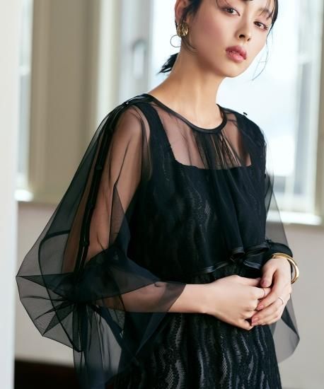 マルチwayチュールレイヤーマーメイドレースドレス「U1316」