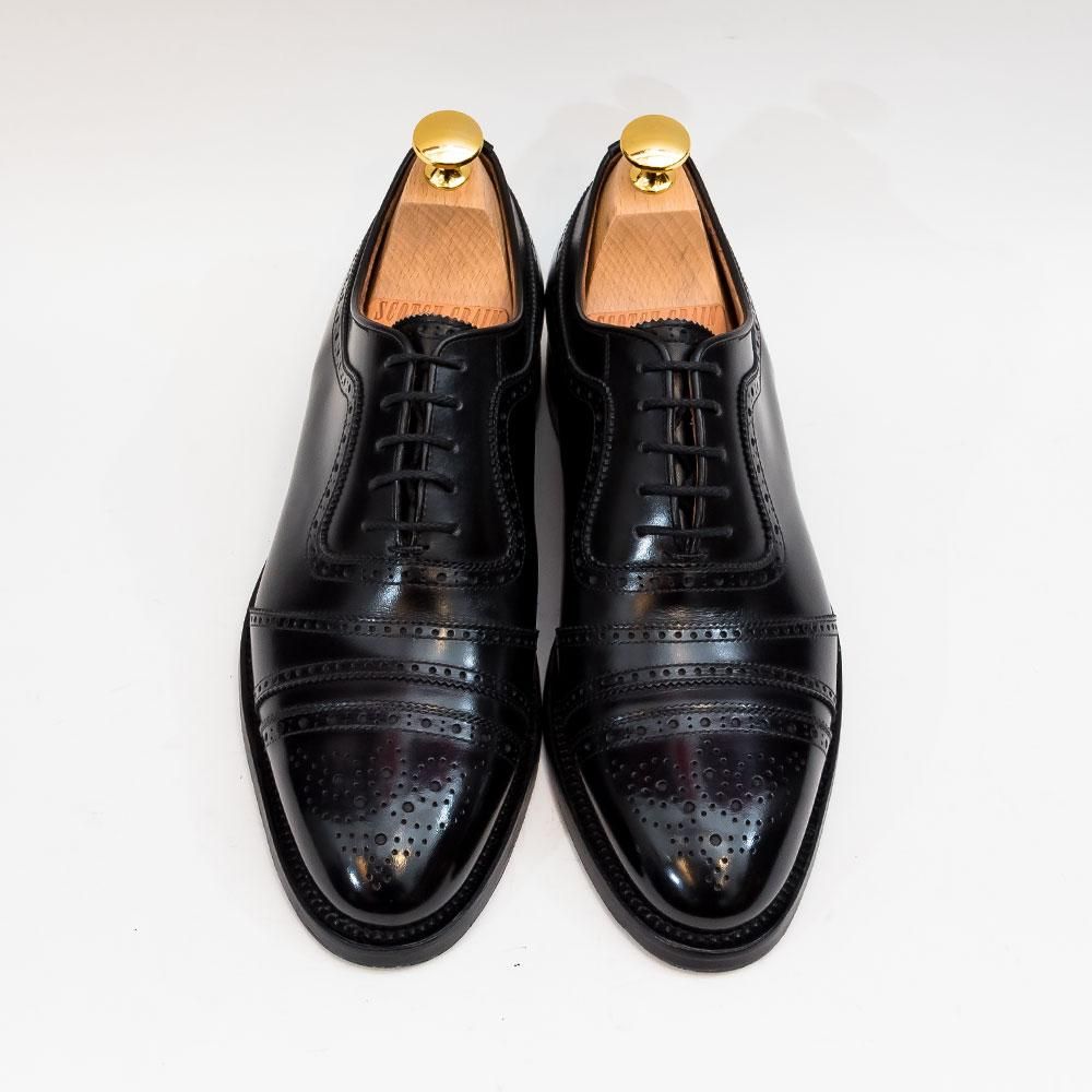 スコッチグレイン 956BL セミブローグ ブラック 純正シューツリー付