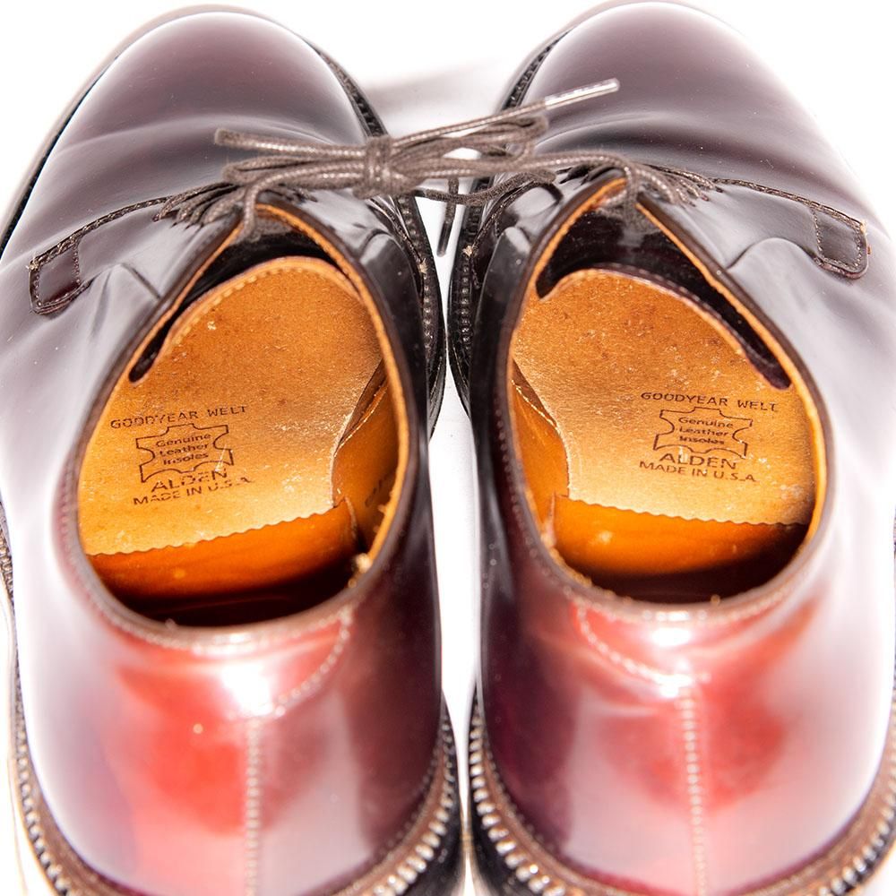 オールデン 990 プレーントゥ コードバン バーガンディ サイズ8.5D