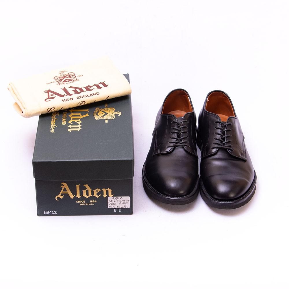 オールデン N6412 プレーントゥ ブラック クロムエクセル