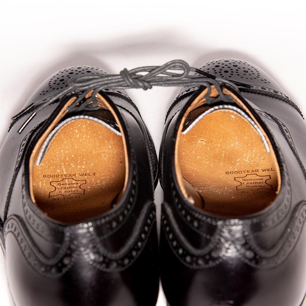 オールデン 909 セミブローグ ブラック 97年製 ハンプトンラスト