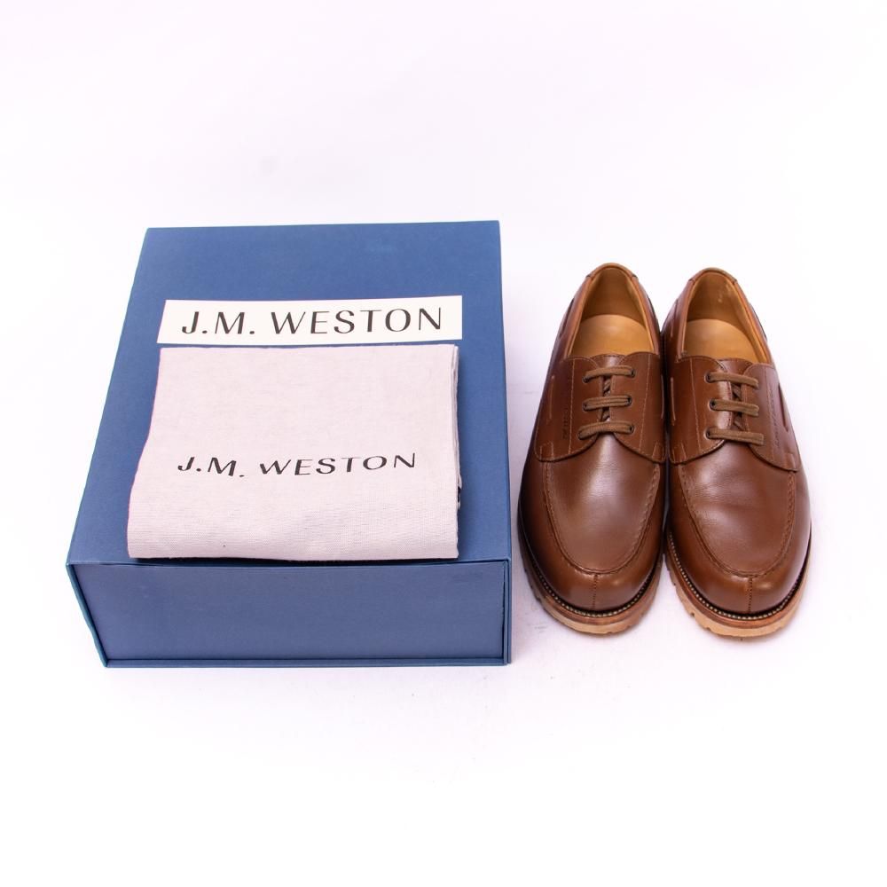 ジェイエムウエストン 690 ヨット デッキシューズ ロシアンカーフ タン