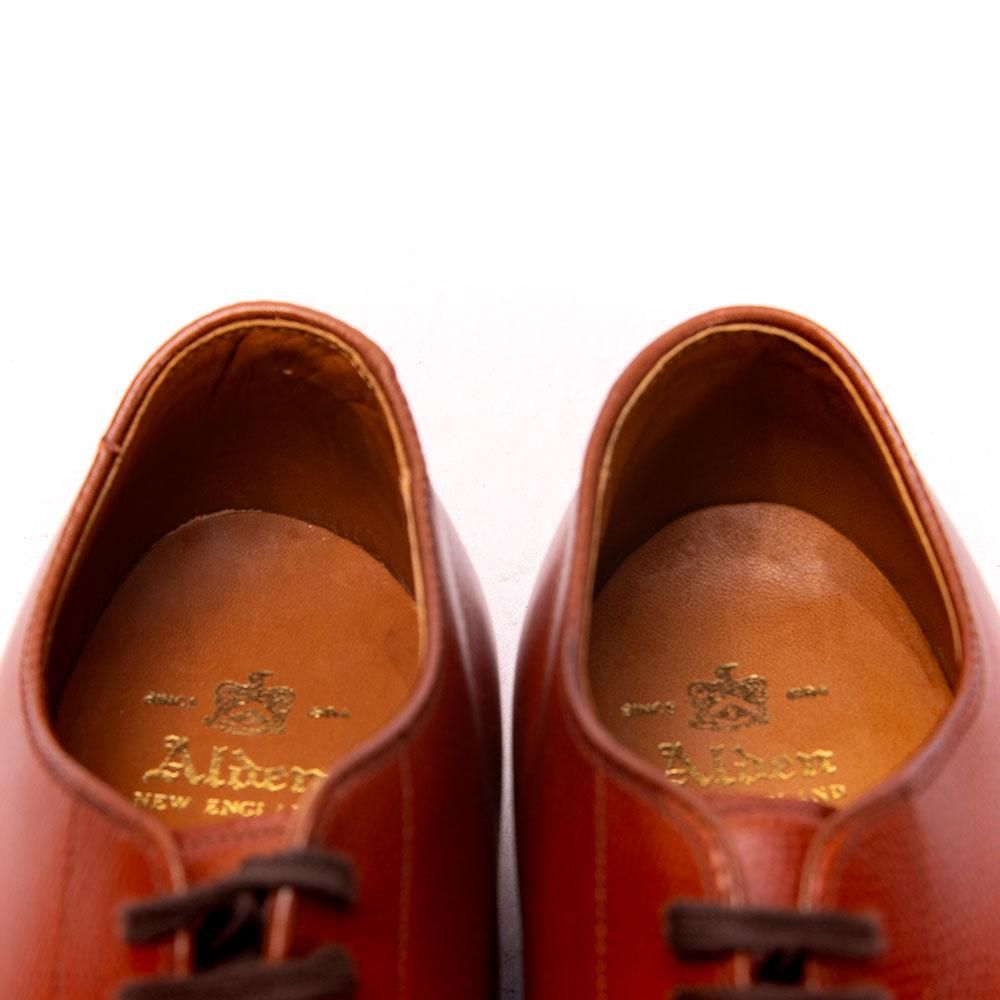 オールデン 5369 プレーントゥ ブラウン アルパインカーフ ミリタリー