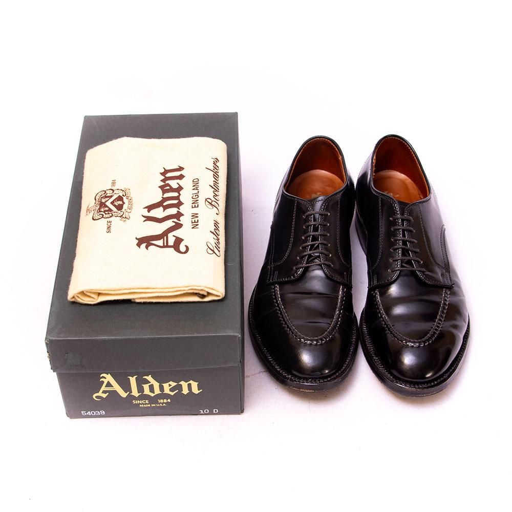 オールデン 54039 Uチップ モックトゥ コードバン ブラック