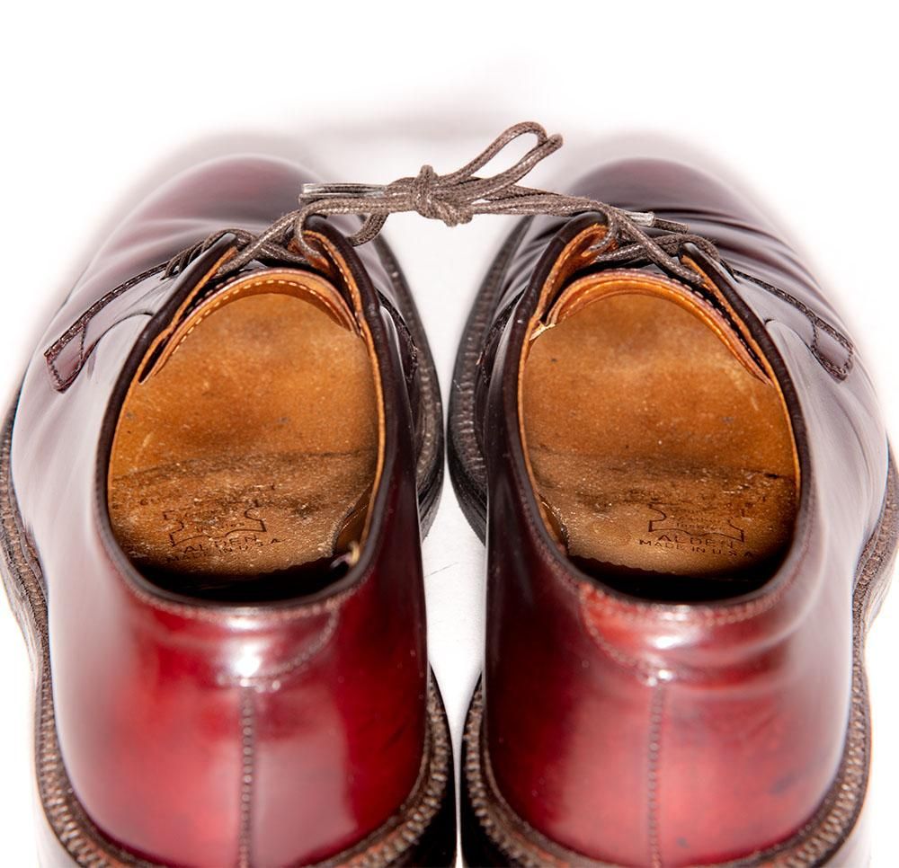 オールデン 990 プレーントゥ コードバン バーガンディ リジェクト品