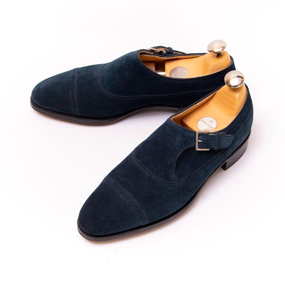 ジョンロブ BERKLEY(バークレー)サイドモンク シングルモンク ブルー