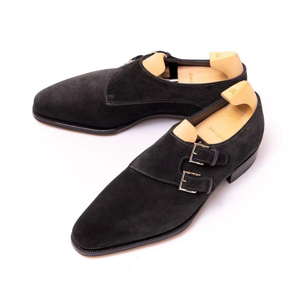 ジョンロブ CHAPEL(チャペル)ダブルモンク ミッドナイトスエード JAPAN