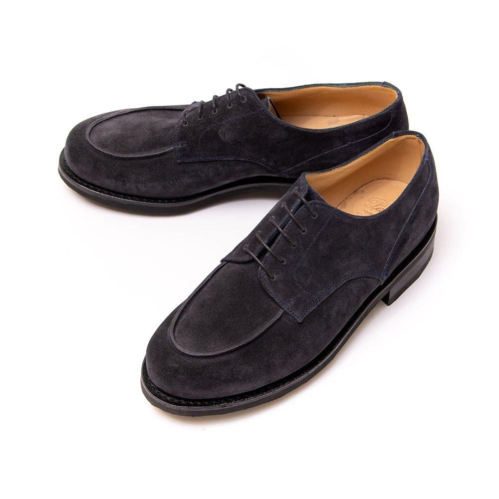 パラブーツ CHAMBORD(シャンボード)Uチップ ネイビー スエード ドレス