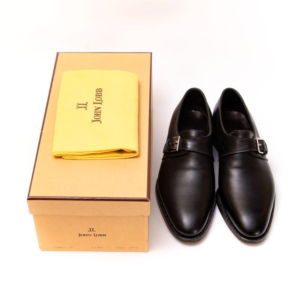 ジョンロブ MATTA2(マッタ2)シングルモンク ブラック 茶箱 サイズ7E